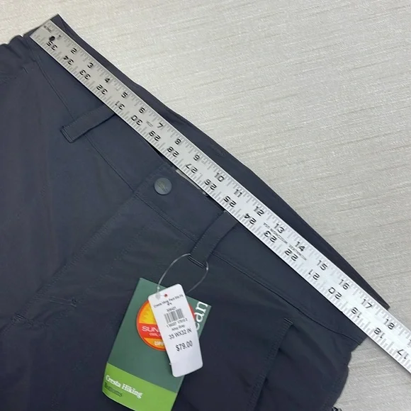 L.L.BEAN MEN'S CRESTA HIKING DWR PANTS STANDARD FIT 35 x 32” Gray New with Tags